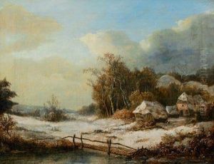 Winterlandschaft by Johan Maurisz Jansen