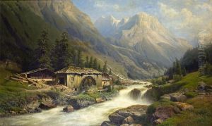 Gebirgslandschaft Mit Sagemuhle