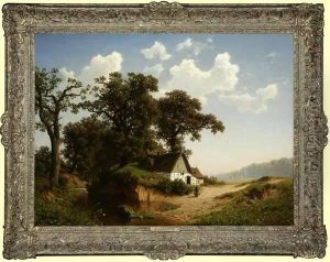 A Dutch Homestead by Joseph Jansen