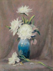 Bouquet Au Vase Bleu by Mathurin Janssaud