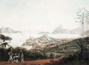 View Of The Entrance Of The Harbour Of Rio Di Janiero Up From The Hill Of Ste Theresa Above The City View Of The Entrance Of The Harbour Of Rio Di Janiero Up From The Hill Of Ste Theresa Above The City