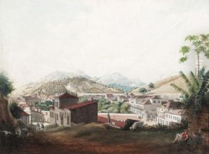 View Of The Aqueduct Of Rio Di Janiero by Jacob Janssen
