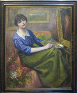 Portrait D'irene Barzin. by Ludovic Janssen
