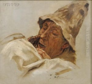 Lot Of Four Figural Studies And Burial Scene
