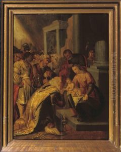 The Adoration Of The Magi by Abraham Janssens