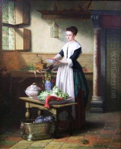 Preparing Dinner by Johan Janssens