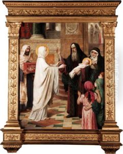 The Presentation At The Temple by Marie Louis Janssens