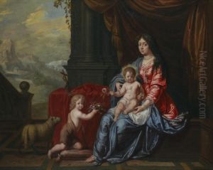 Portrait Of A Lady by Victor Honore Janssens