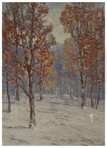 October Snow, Illinois by Alfred Jansson