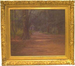 Dim Forest Path by Alfred Jansson