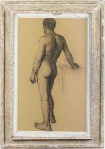 Standing Male Nude by Eugene Jansson