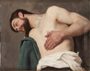 Manlig Modellakt by Eugene Jansson