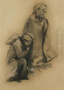 Two Women Bent Over Two Women Bent Over