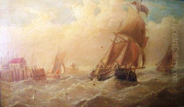 Ships In The North Sea - view 1