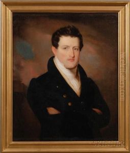 Portrait Of John Brevoort. by John Wesley Jarvis