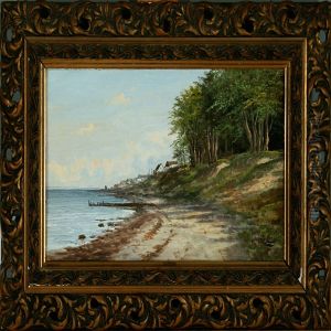 Danish Coastal Scenery From Hellebaek by Viggo Jastrau