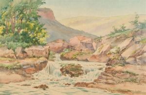 Paire De Paysages by Melchior Jaubert