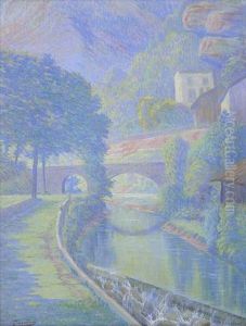 Vue Dans Les Alpes Maritime by Henri Laurent Jaudin
