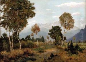 Sommerlandschaft Vor Hohem Goll by Rudolf Alfred Jaumann