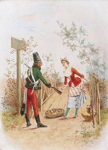 Jeune Fille Et La Sentinelle