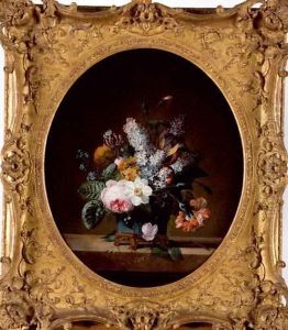 Bouquet De Fleur Aux Roses, Lilas, Narcisses, Jonquilles Ettulipes
