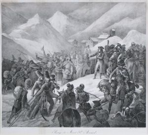 Passage Du Mont St Bernard by Gricault Jean-Louis-Andr-Thodore