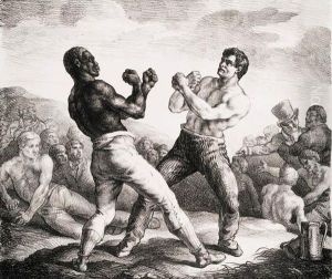 Boxeurs by Gricault Jean-Louis-Andr-Thodore