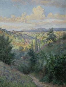 "lumiere Du Soir A Hermance - Bourg Dessus". Juin 1892 by Edouard Jeanmaire
