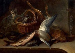 Nature Morte De Poissons by Nicolas Henry Jeaurat De Bertry