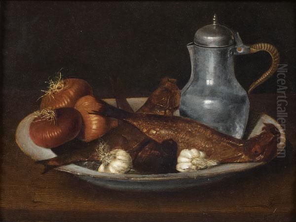 Nature Morte Aux Harengs Et Aux Oignons - view 1