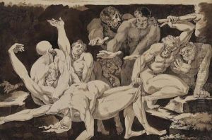 An Heroic Classical Figure Group by James Jefferys