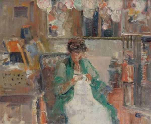 Interior With Woman In An Armchair - view 1