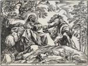 The Temptation Of Christ By The Devil by Christoffel Jegher