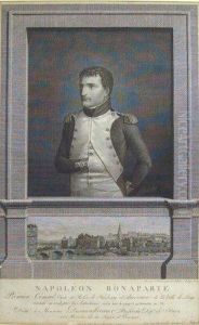 Napoleon Bonaparte, Premier Consul, Visite Et Releve Le Faubourg D'amercoeur De La Ville De Liege. by Leonard Jehotte