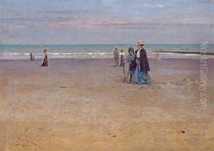 Passeggiata Sulla Spiaggia by Josef Jelinek