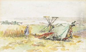 Child And Cart by Mainie Harriet Jellett