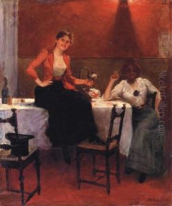 Ladies In Good Mood Courtesans) by Jeno Jendrassik