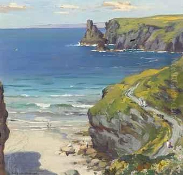 A Coastal Inlet Near Perranporth, Cornwall - view 1