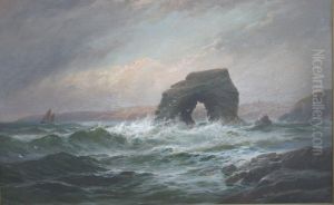 Thurlestone Rock, Bigbury Bay, Devon by George Henry Jenkins