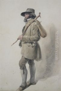 Sketch Of A Shepherd by Joseph John Jenkins