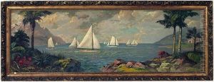 Seascape With Sailboats