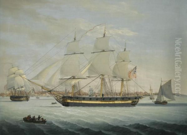 An Armed Merchantman In The Mersey, Off Liverpool - view 1