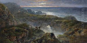 'the "blow Hole" On The Coast Of Durham, England' 'the "blow Hole" On The Coast Of Durham, England'