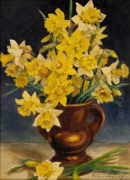 Daffodils In A Vase - view 1