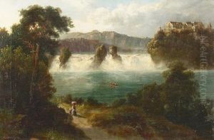 Der Rheinfall Bei Neuhausen.