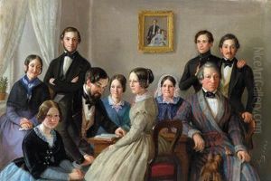 Familienbild by Heinrich Jenny