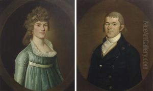 Pair Of Portraits Of A Lady And A Gentleman