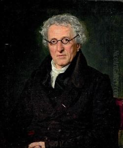 Portrait Of Niels Lang Nissen. Signed C. A. Jensen Pinxit by Christian Albrecht Jensen
