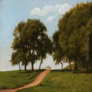 View At The Deer Garden With A View To The Hermitage by Edvard Michael Jensen