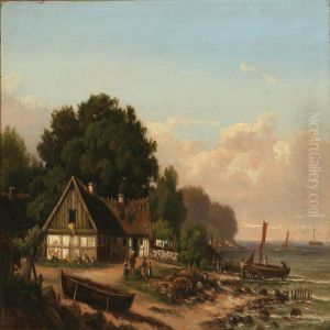 Parti Ved Taarbaek by Edvard Michael Jensen